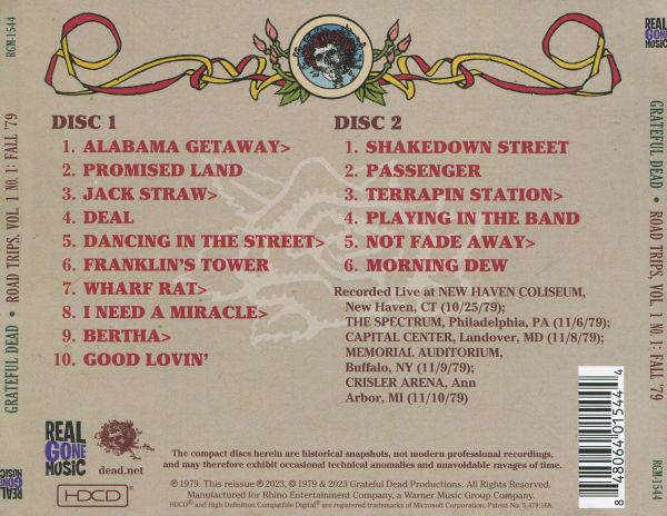 Road Trips: Vol. 1, No. 1: Fall 1979 [16 Tracks]