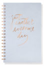 Just Another Awesome Day Faux Leather Spiral Journal 9.5x6