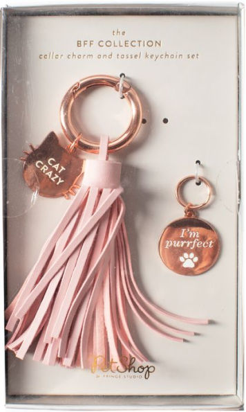 Cat Crazy Collar Charm & Keychain Set