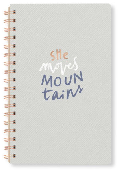 She Moves Mountains Soft Cover Vegan Leather Spiral Journal (B&N Exclusive)