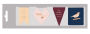 Fly High Die Cut Magnetic Bookmarks Set of 4
