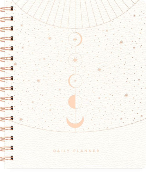 Fringe Moon Phase Dust Daily Undated Spiral Planner