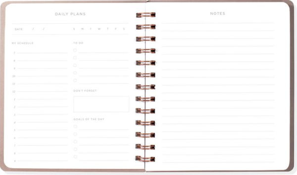 Fringe Moon Phase Dust Daily Undated Spiral Planner