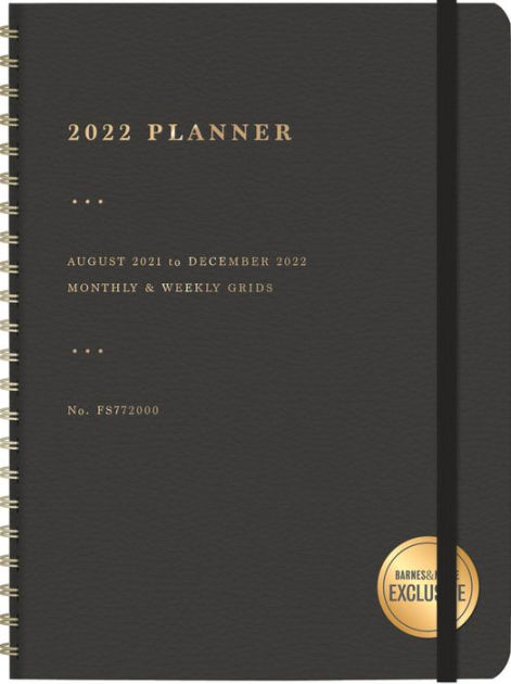 Aug 2021 844142 Fringe Studio 2022 Spiral Planner Paper Cover Blue Eucalyptus 17 Month Dec 2022