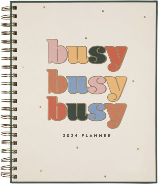 2024 Fringe Busy Busy 17-Month Weekly Hardcover Spiral Planner