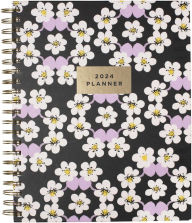 2024 Papersource Bonny Blossoms 17-Month Weekly Hardcover Spiral Planner