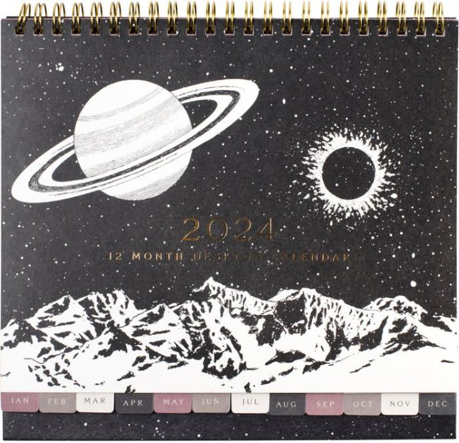 Dreamy　Celestial　by　Noble®　Desktop　Calendar　2024　Barnes　Fringe　Fringe