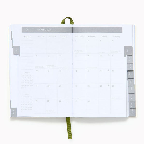 2025-2026 Paper Source Romantic Greenery Weekly Pocket Planner