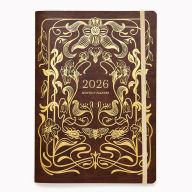 Title: 2025-2026 Paper Source Dark Academia Monthly Desk Planner