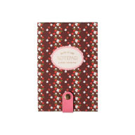 Title: Strawberry Fields Book Cloth Notepad w Snap Closure - Exclusive