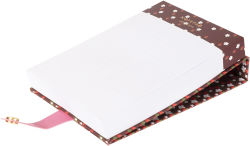 Alternative view 3 of Strawberry Fields Book Cloth Notepad w Snap Closure - Exclusive