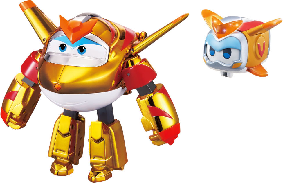 Super Wings Transforming Golden Boy & Golden Pet by Guangdong