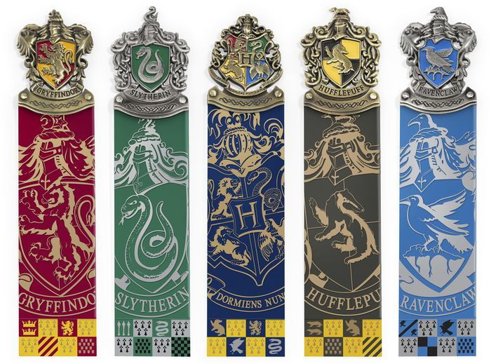 Harry Potter House Crest Bookmark Set by The Noble Collection Barnes