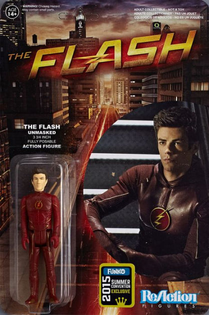 FUNKO DC COMICS THE FLASH UNMASKED REACTION 2015 COMIC CON FIGURE