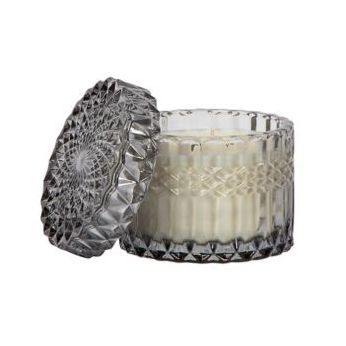 Grey Crystal Candle