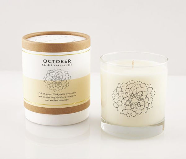 October Marigold Candle in Rocks Glass