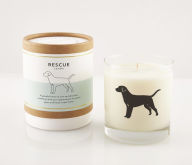 Title: Rescue Dog Candle in Rocks Glass