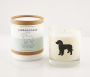 Labradoodle Candle in Rocks Glass