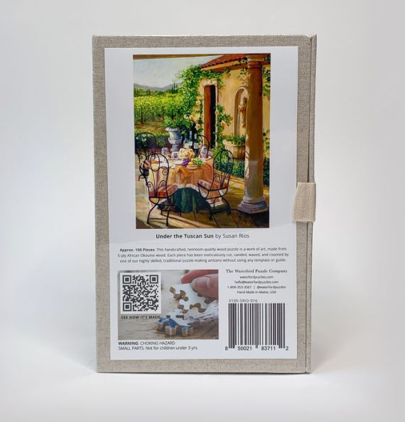 Under the Tuscan Sun, Hand-Cut Wooden Jigsaw Puzzle (100 Pieces)