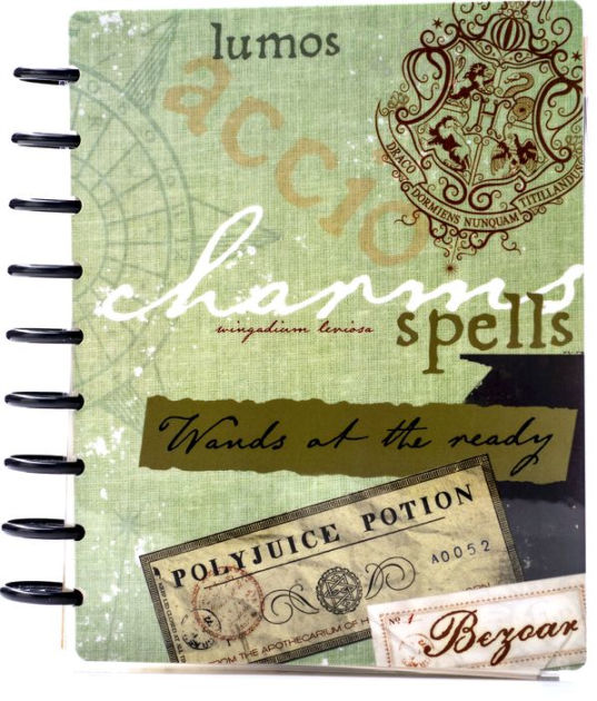 Harry Potter Hogwarts Undated Disc Planner featuring lightning bolt discs  by Conquest Journals