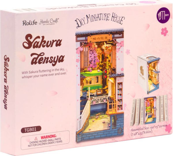 DIY Miniature Bookend: Sakura Tram