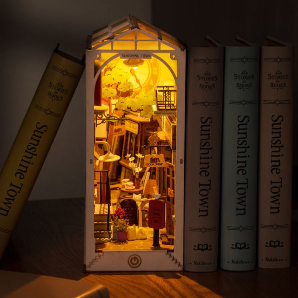 DIY Miniature Bookend: Sunshine Town