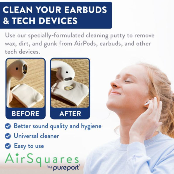 AirSquares Earbud Cleaning Putty - 12 Pack