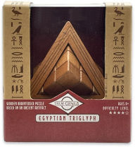 True Genius Egyptian Triglyph Wooden Brainteaser Puzzle