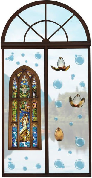 Harry Potter Stained Glass Mermaid Window Clings