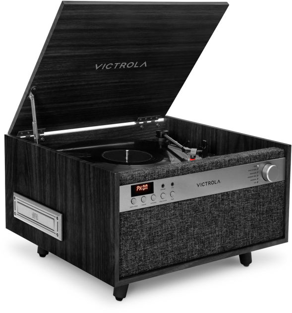 Victrola Century 6-in-1 Music Center - BLACK by Victrola