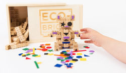 Alternative view 1 of Once Kids Eco-bricks Bamboo 90pcs + felt