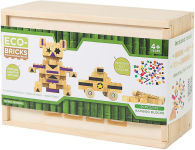 Alternative view 4 of Once Kids Eco-bricks Bamboo 90pcs + felt
