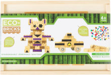 Alternative view 7 of Once Kids Eco-bricks Bamboo 90pcs + felt