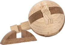 Alternative view 3 of True Genius Sun Stone Wooden Brainteaser Puzzle