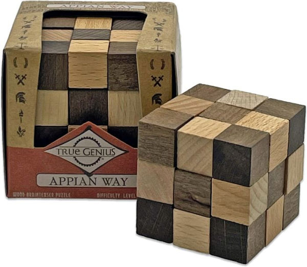 True Genius Appian Way Puzzle Wooden Brainteaser Puzzle