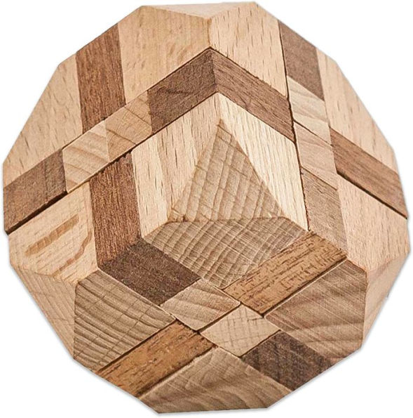 True Genius Mosaic Tile Puzzle Wooden Brainteaser Puzzle
