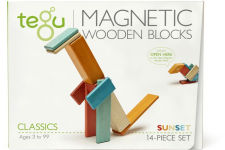 Alternative view 6 of 14 Piece Tegu Magnetic Wooden Block Set, Sunset