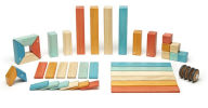 Title: 42 Piece Tegu Magnetic Wooden Block Set in Sunset