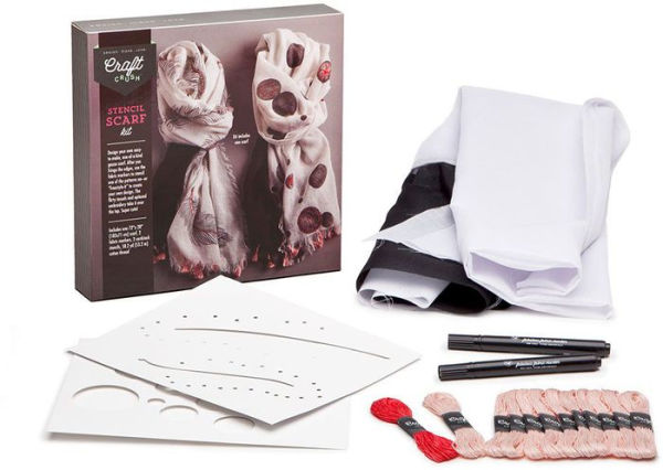 Craft Crush Stencil Scarf Kit