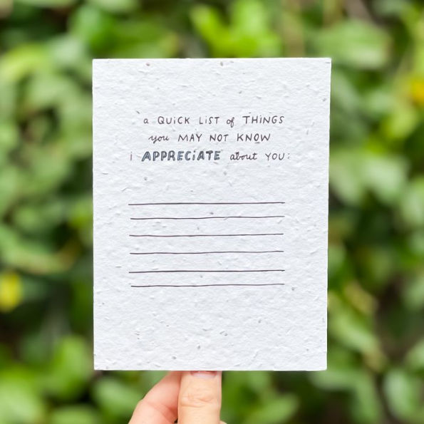 Quick List Greeting Card