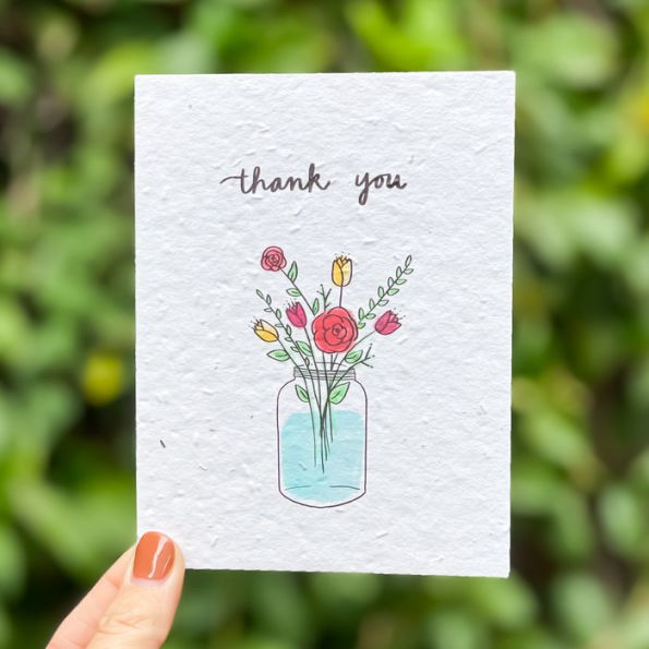 Thank You Flowers Greeting Card