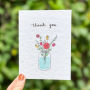 Alternative view 2 of Thank You Flowers Greeting Card