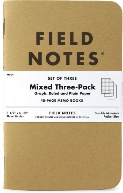 Field Notes Kraft Mixed 3-pack by Field Notes
