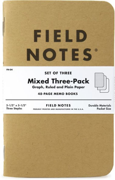 Field Notes Kraft Mixed 3-pack