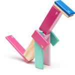 Alternative view 5 of 14 Piece Tegu Magnetic Wooden Block Set, Blossom