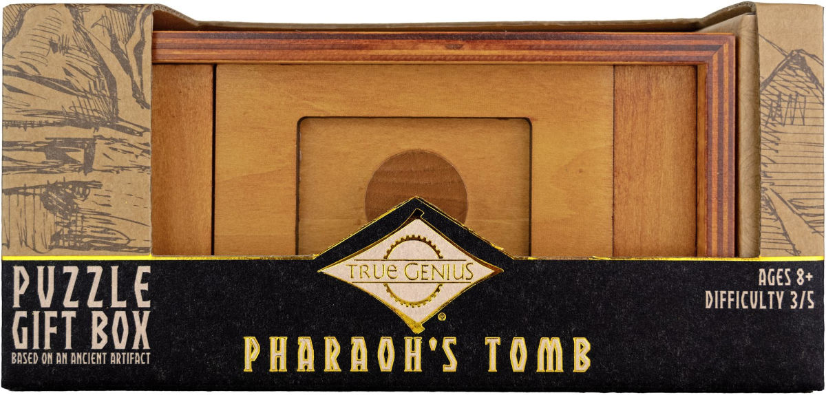 True Genius Pharaoh's Tomb Wooden Brainteaser Puzzle by True Genius Pharaoh's Tomb Wooden Brainteaser Puzzle by