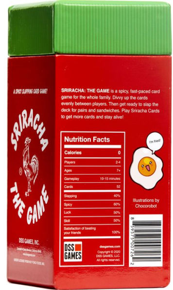 Sriracha The Game a Spicy Slapping Party Game