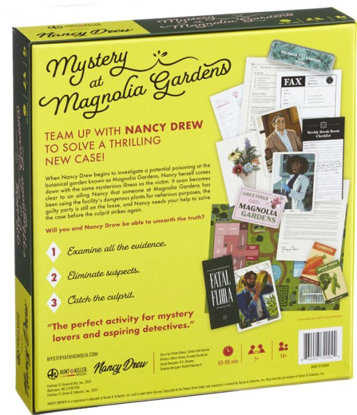 Hunt A Killer Presents Nancy Drew: Mystery at Magnolia Gardens