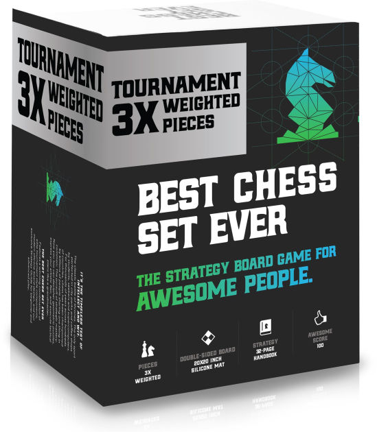 Best Chess Set Ever - 3x Triple weighted Chess Pieces (Modern)