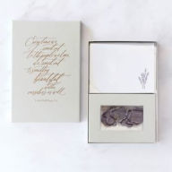 Title: Correspondence Lavender Flat Wax Seal Note Set S/6